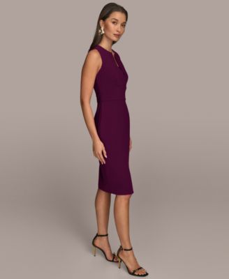 Women's Twist Hardware V-Neck Dress