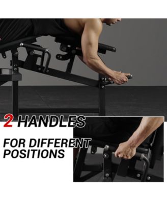 Leg Extension and Curl Machine, Single Leg Extension, Lying Leg Curl, Standing Leg Curl, Adjustable Leg Exercise Bench with Plate Loaded, Leg Machine Home Gym