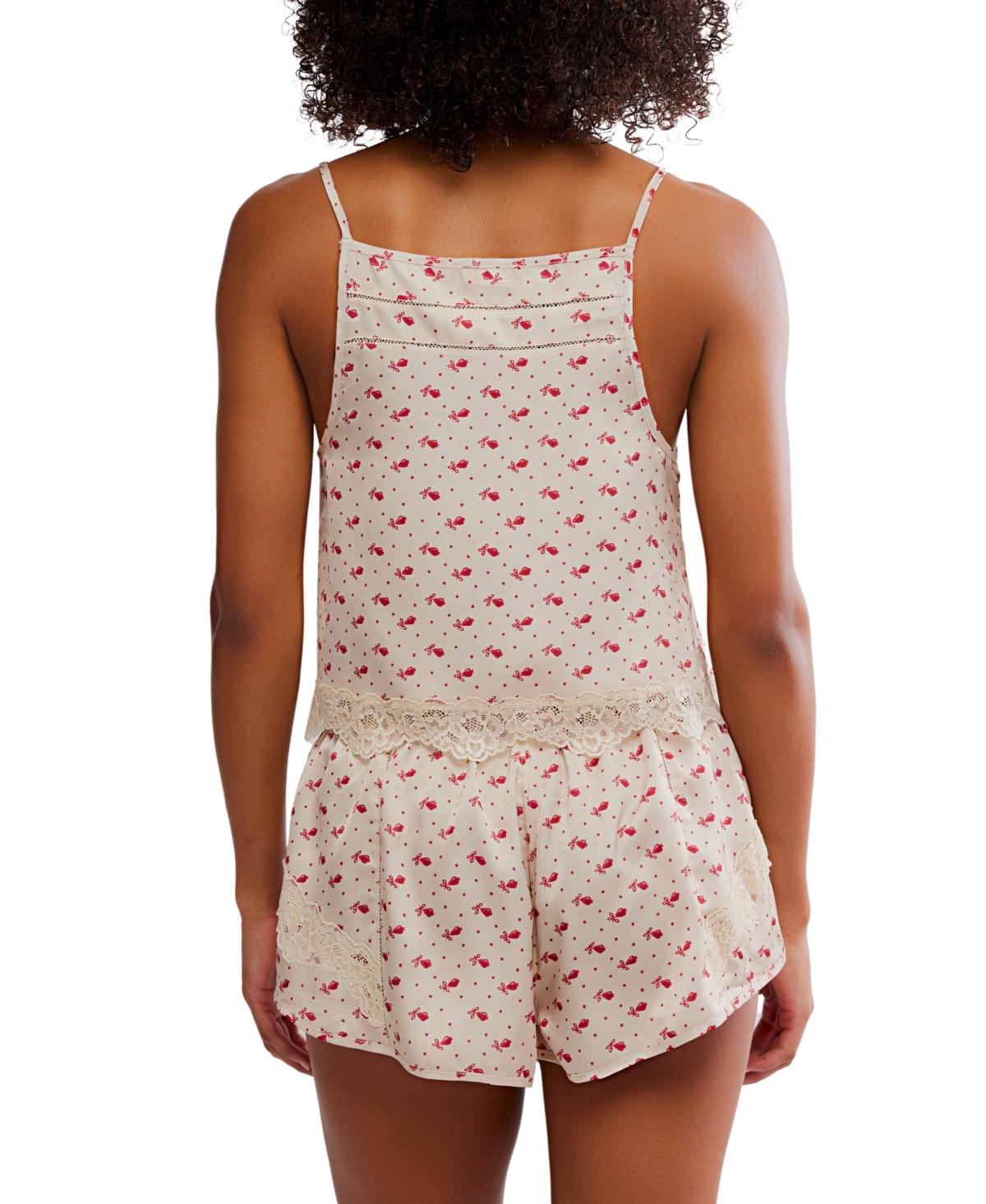 Free People Women's Midnight Muse 2-Piece Scoop Neck Top and Shorts Set