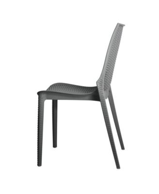 Kent Outdoor White Table With 2 Grey Chairs Dining Set