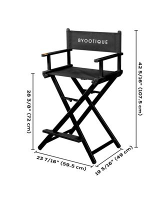 28" Height Tall Director Chair Folding Artist Makeup Foot Rest 2 Pack