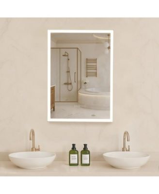 Recessed Wall Medicine Cabinet with Side Mirrors and Lighting