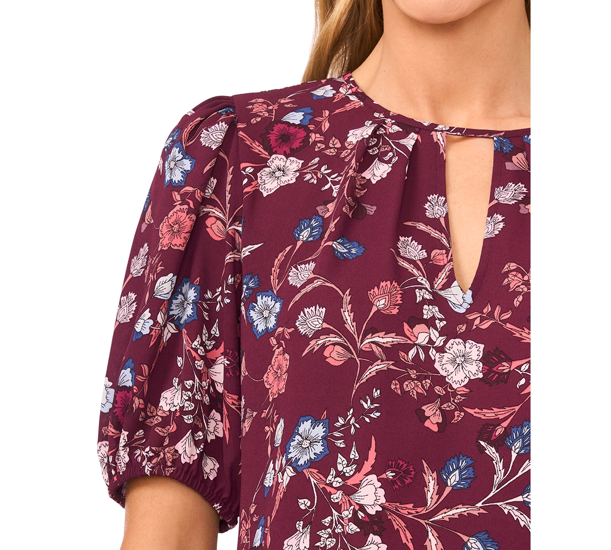 CeCe Women's Puff Sleeve Blouse