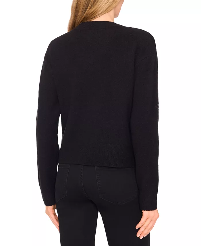 Women's Crewneck Lace Bow Long-Sleeve Sweater - thumbnail 10