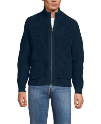 Lands' End Men's Long Sleeve Drifter Full Zip Cardigan