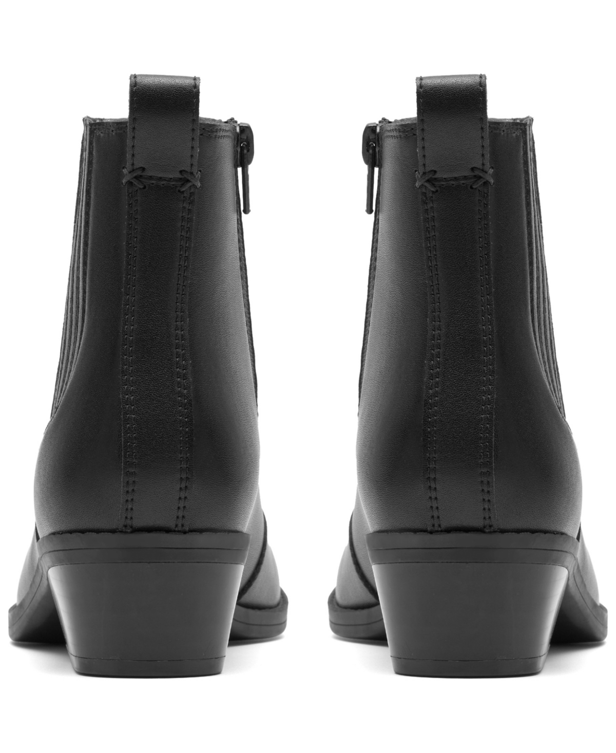 Clarks Collection Women's Danyelle Skip Block Heel Booties In Black