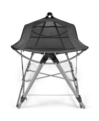 Folding Hammock Indoor & Outdoor Hammock with Side Pocket & Iron Stand