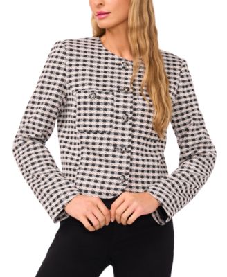 Women's Long Sleeve Patch Pockets Jacket