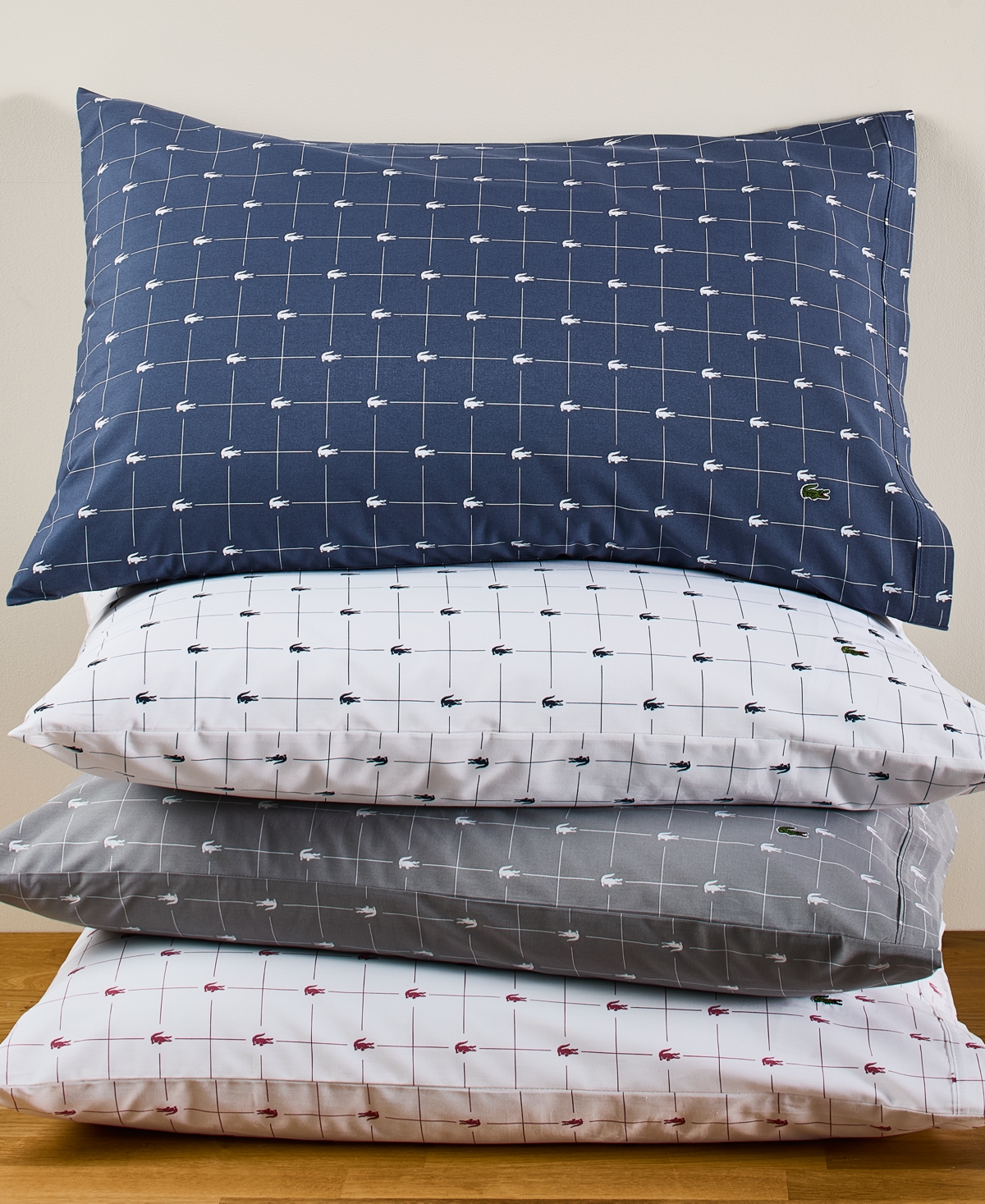Lacoste Slice 200-Thread Count Cotton -Pc. Sheet Set