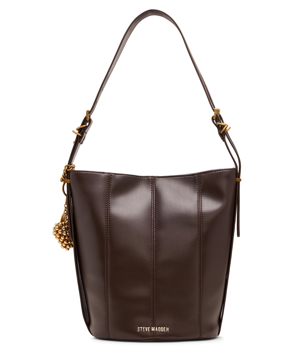 Steve Madden Bharloe Mini Bucket Bag In Brown