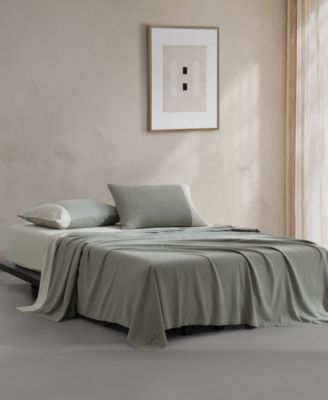 Contrast Weave Rekoop Sateen 4-Pc. Sheet Set, King