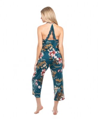 Women's 2-Piece Scoop Neck Top and Pants Pajama Set