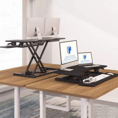 Flexispot M7 Series 35"W Manual  Adjustable Standing Desk Converter, Black
