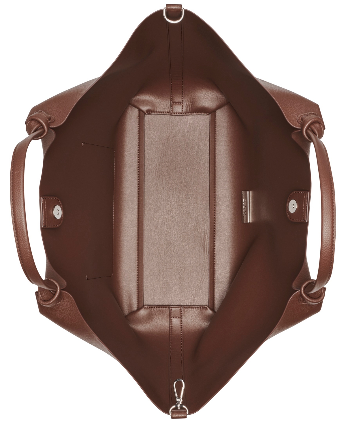 Dkny Paula Commuter Medium Sleek Tote In Brown