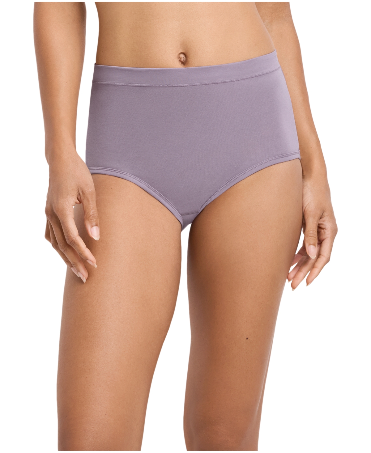 Jockey Cotton Stretch Brief 1556, Created For Macy's In Purple