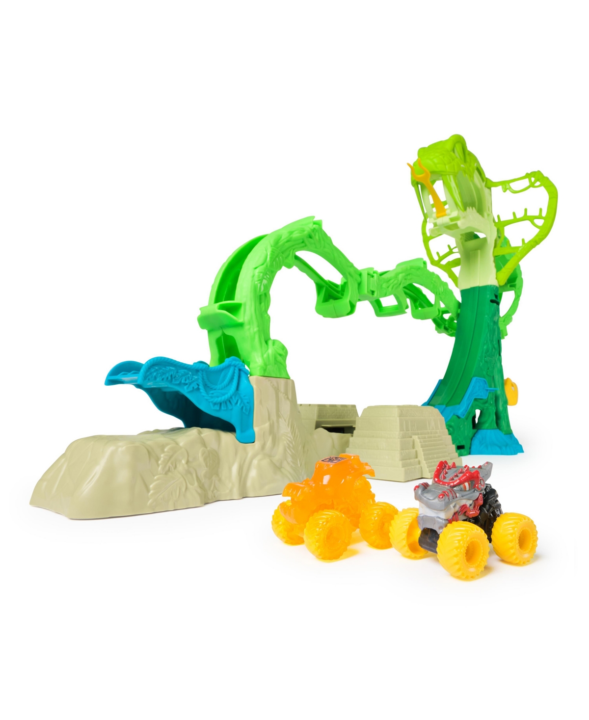 Monster Jam Cobra's Crazy Escape Playset In Green