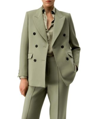 Women's Double Breasted Lapel Blazer