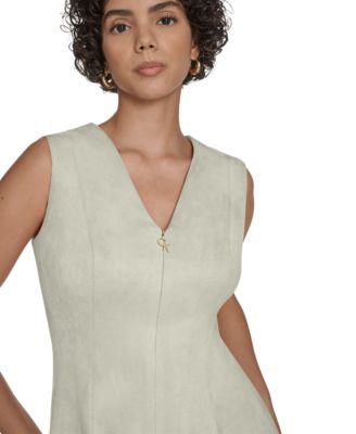 Women's Sleeveless Fit and Flare Short Dress