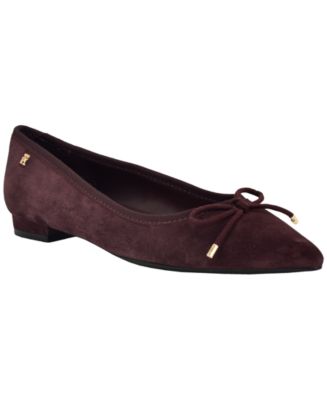 Tommy Hilfiger Women's Kimio Pointed Toe Slip-On Ballet Flats - Macy's 