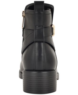 Women's Ivaide Logo Strap Block Heel Booties