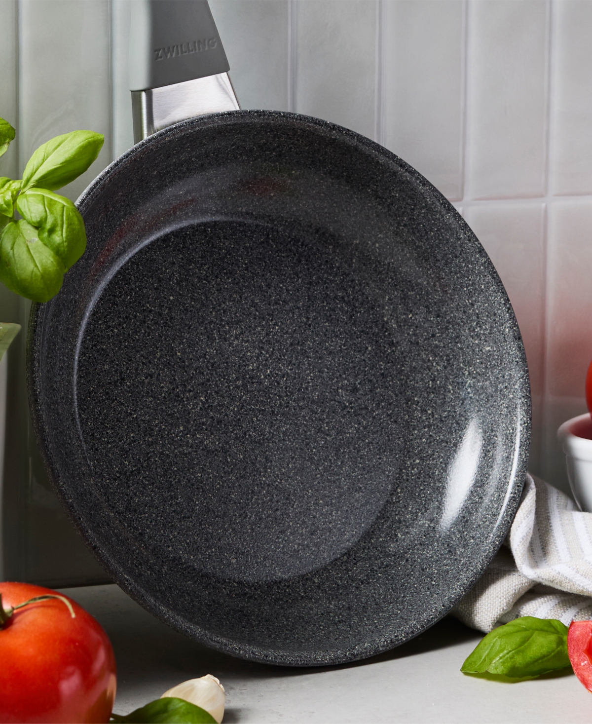 Zwilling Parma Plus Ceramic Nonstick 8" Fry Pan In Gray