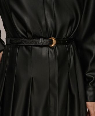 Women's Button Front Midi Dress