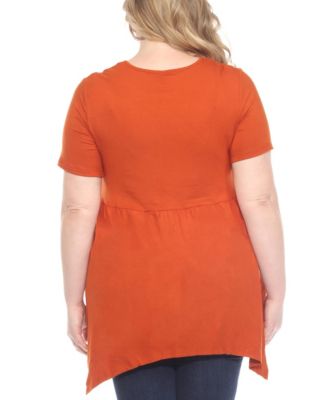 Plus Size Shirred Maternity Top