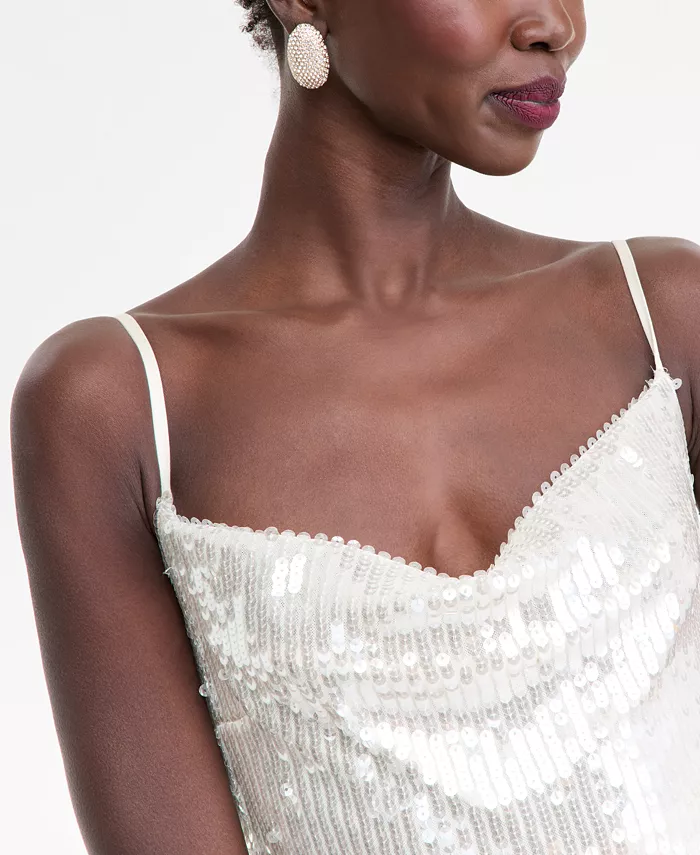 Women's Sleeveless Sequin Dress - thumbnail 5