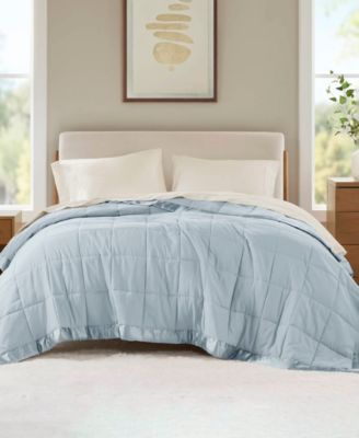 Windom Lightweight Down Alternative Satin Trim Blanket, Full/Queen
