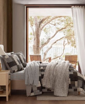 Antique Cotton Reversible 3-Pc. Quilt Set, King