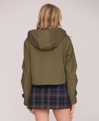 Women's Cropped Oversized Anorak Jacket
