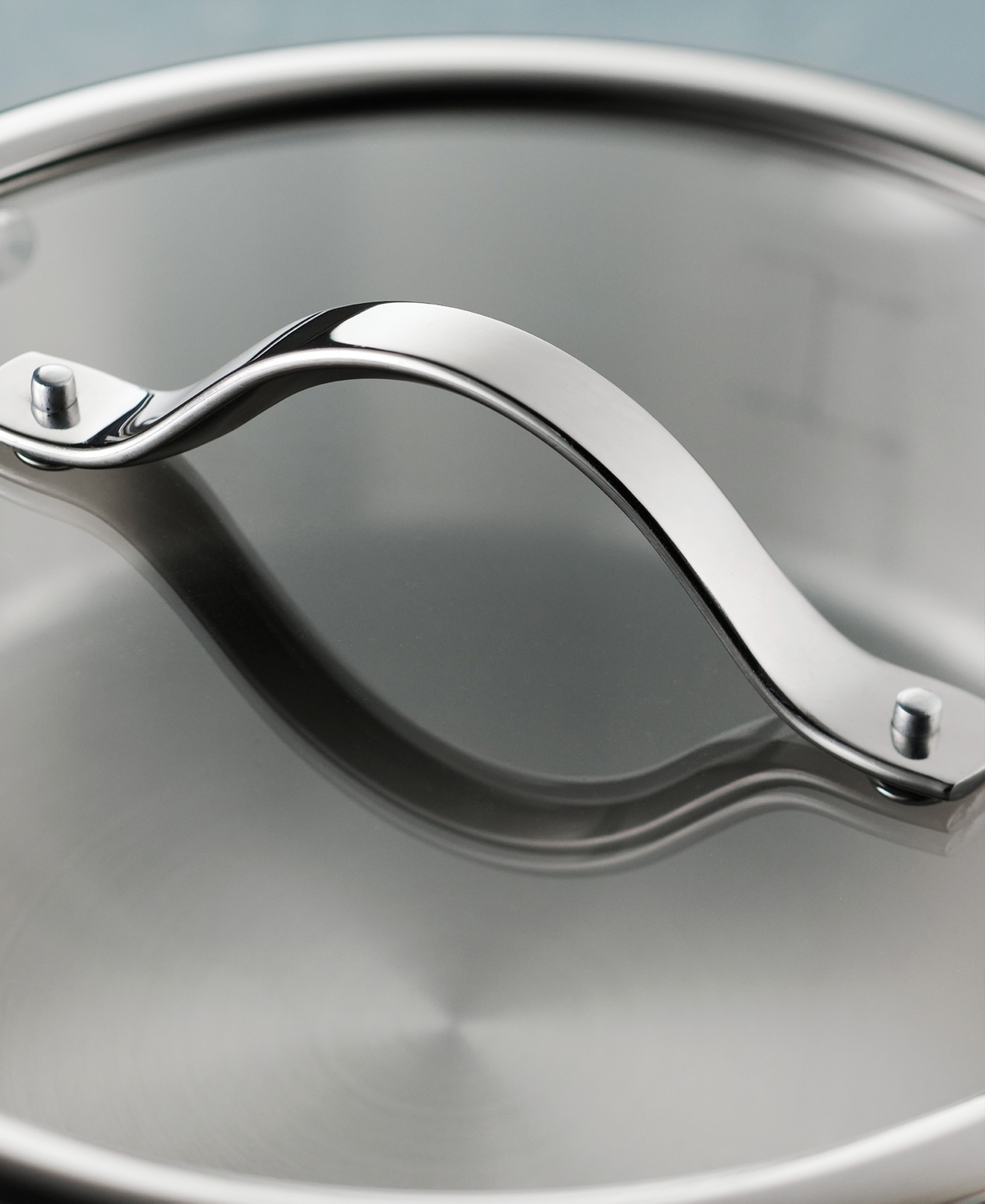 Tramontina Tempo Tri-ply Base Stainless Steel 3-quart Sauce Pan With Glass Lid In Silver