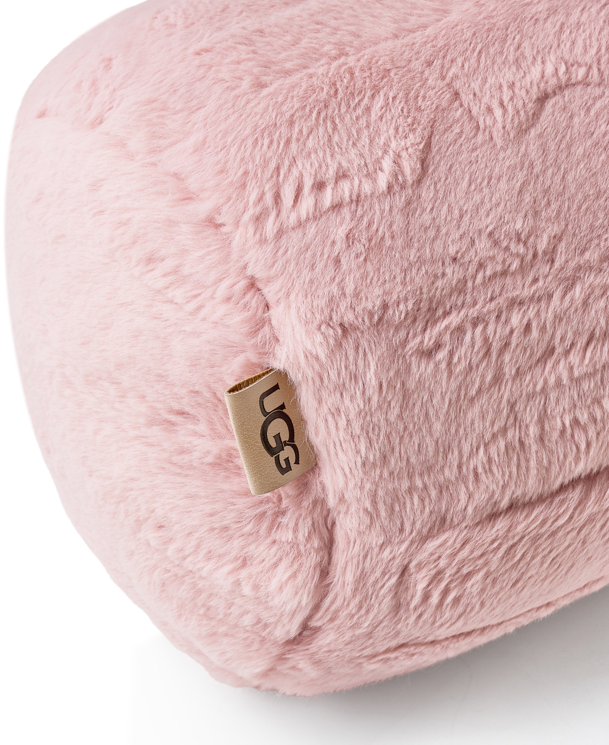 Ugg Valor Carved Faux-fur Bolster Decorative Pillow, 8" X 26"