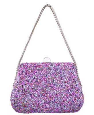 Rock Candy Minaudiere Crystal Lift Lock Clutch
