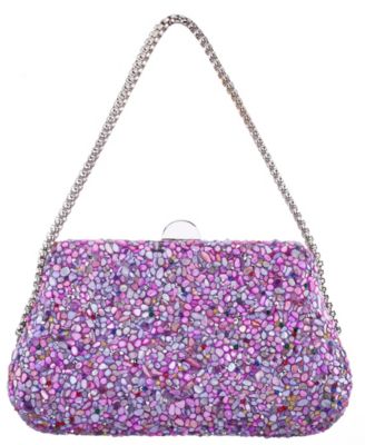 Rock Candy Minaudiere Crystal Lift Lock Clutch