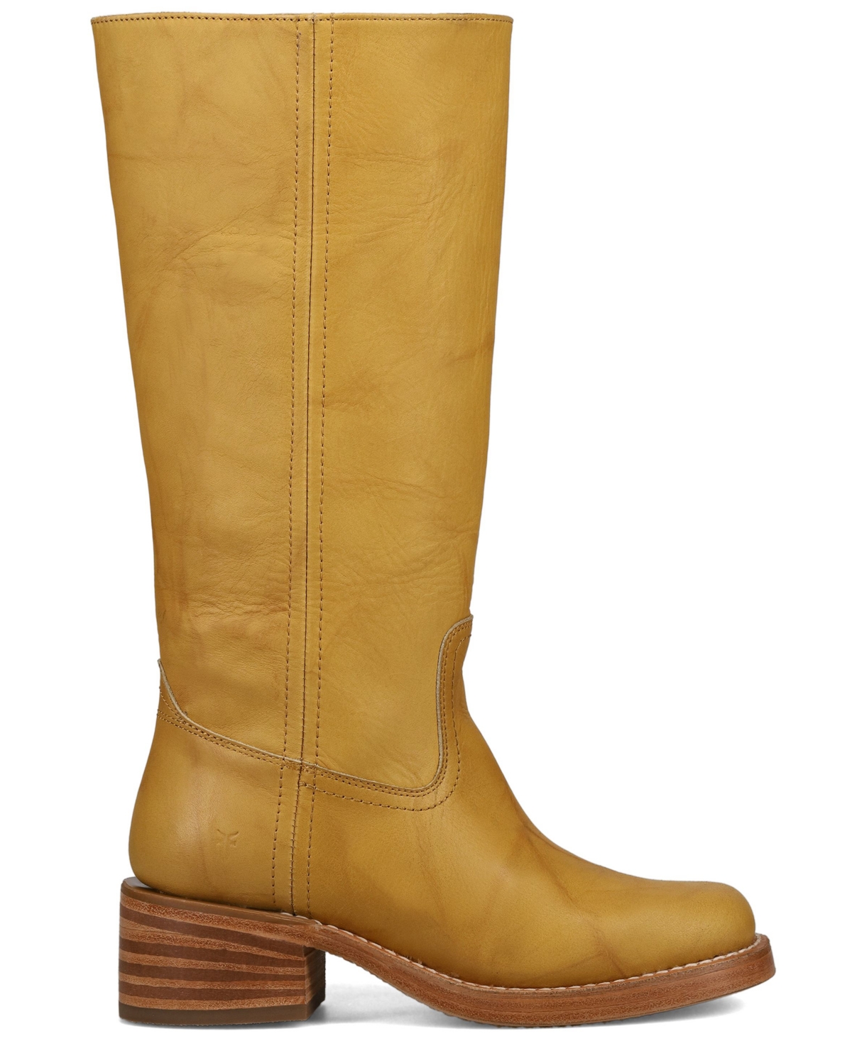 Frye Women's Campus 14l Montan Square Toe Tall Boots In Yellow