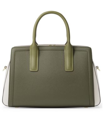 Michael Kors Women's Laila Medium Color-Block Leather Satchel Bag