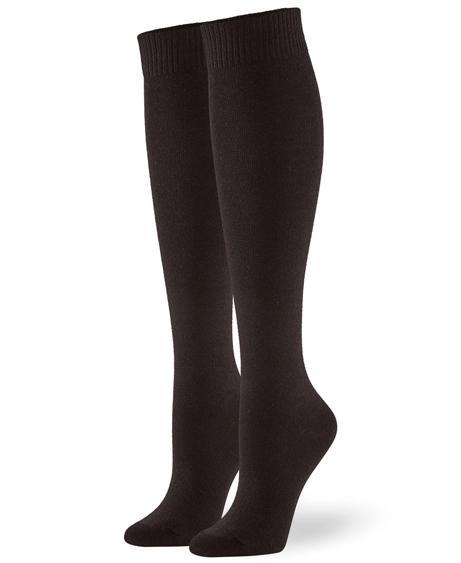 Women's Flat Knit Knee High Socks 3 Pair Pack U21135
