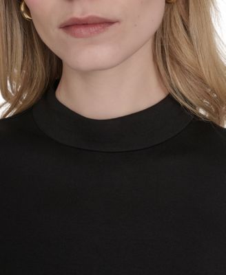 Petite Mock Neck Dress