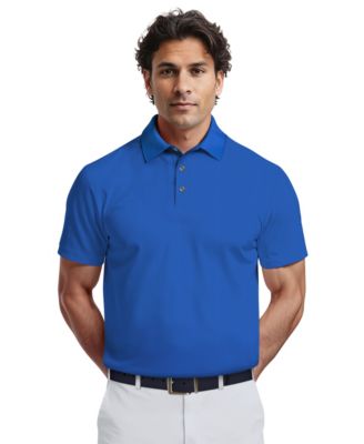 Men's Airflux Solid Mesh Short Sleeve Golf Polo Shirt