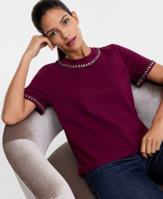 Women's Embellished T-Shirt