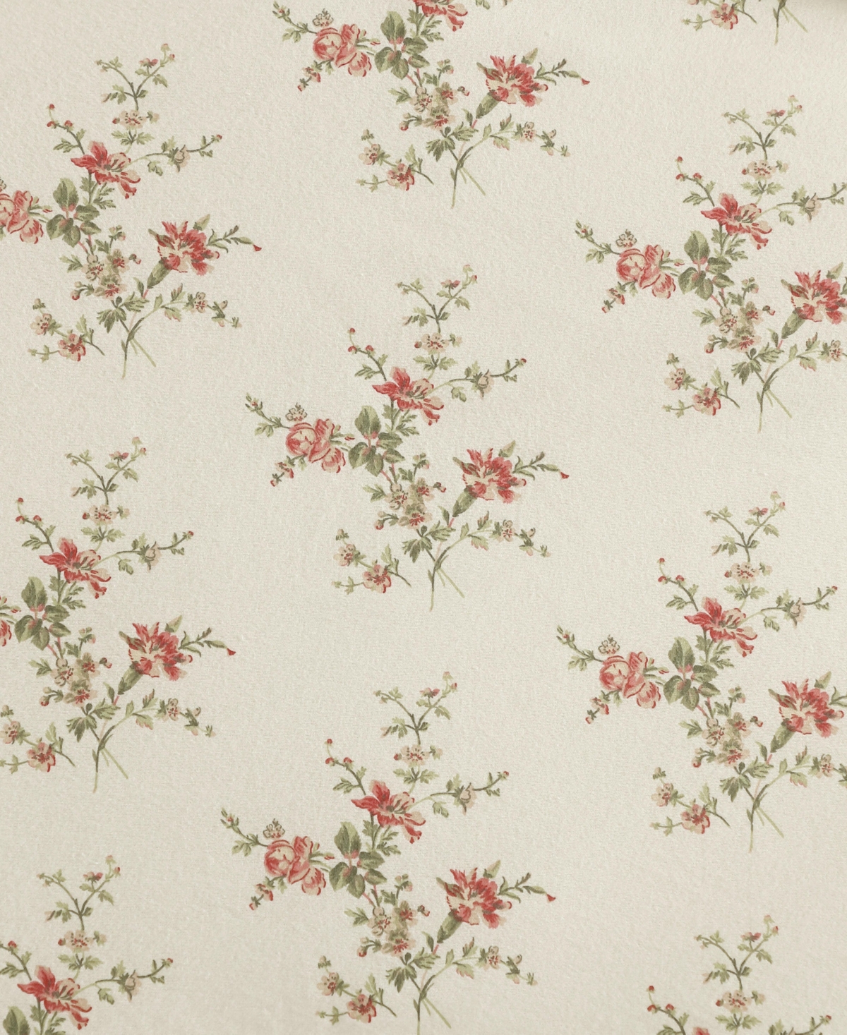 Laura Ashley Jessika Printed Flannel 3-pc. Comforter Set, King In Neutral