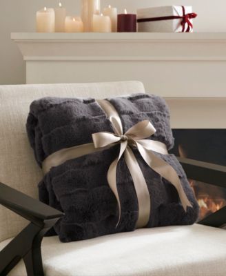 Vivienne Faux Fur Throw, 50" x 60"