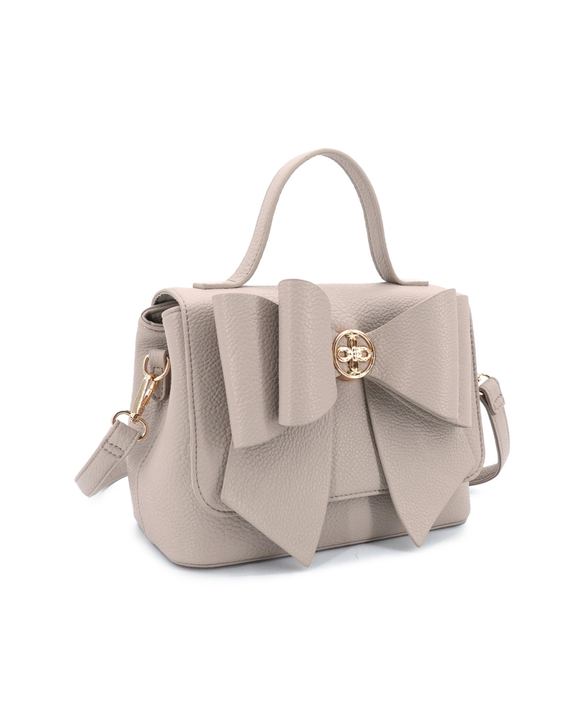 Like Dreams Double Bow Magnetic Crossbody Bag In Sand