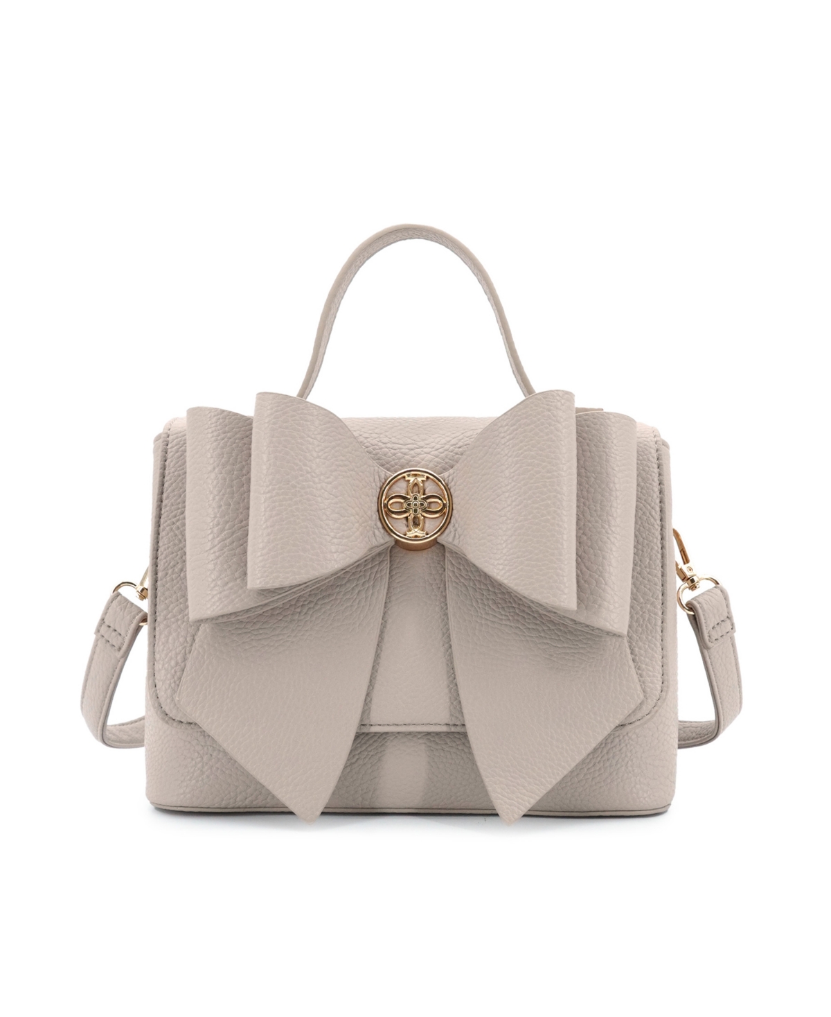 Like Dreams Double Bow Magnetic Crossbody Bag In Sand