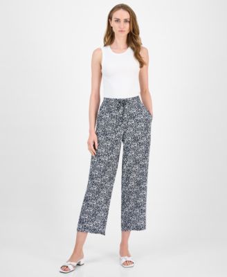 Tommy Hilfiger - Women's Floral Drawstring-Waist Pants