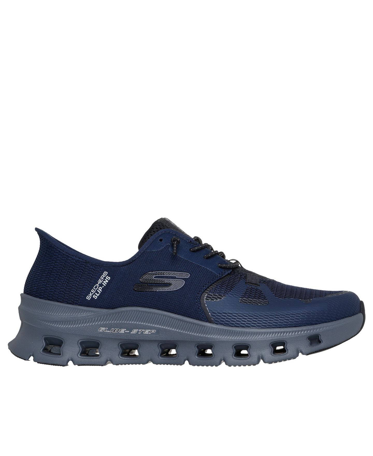 Мужские кроссовки Skechers Slip-Ins: Glide-Step Pro Memory Foam Casual Walking, цвет: Тёмно-синий — фото 2