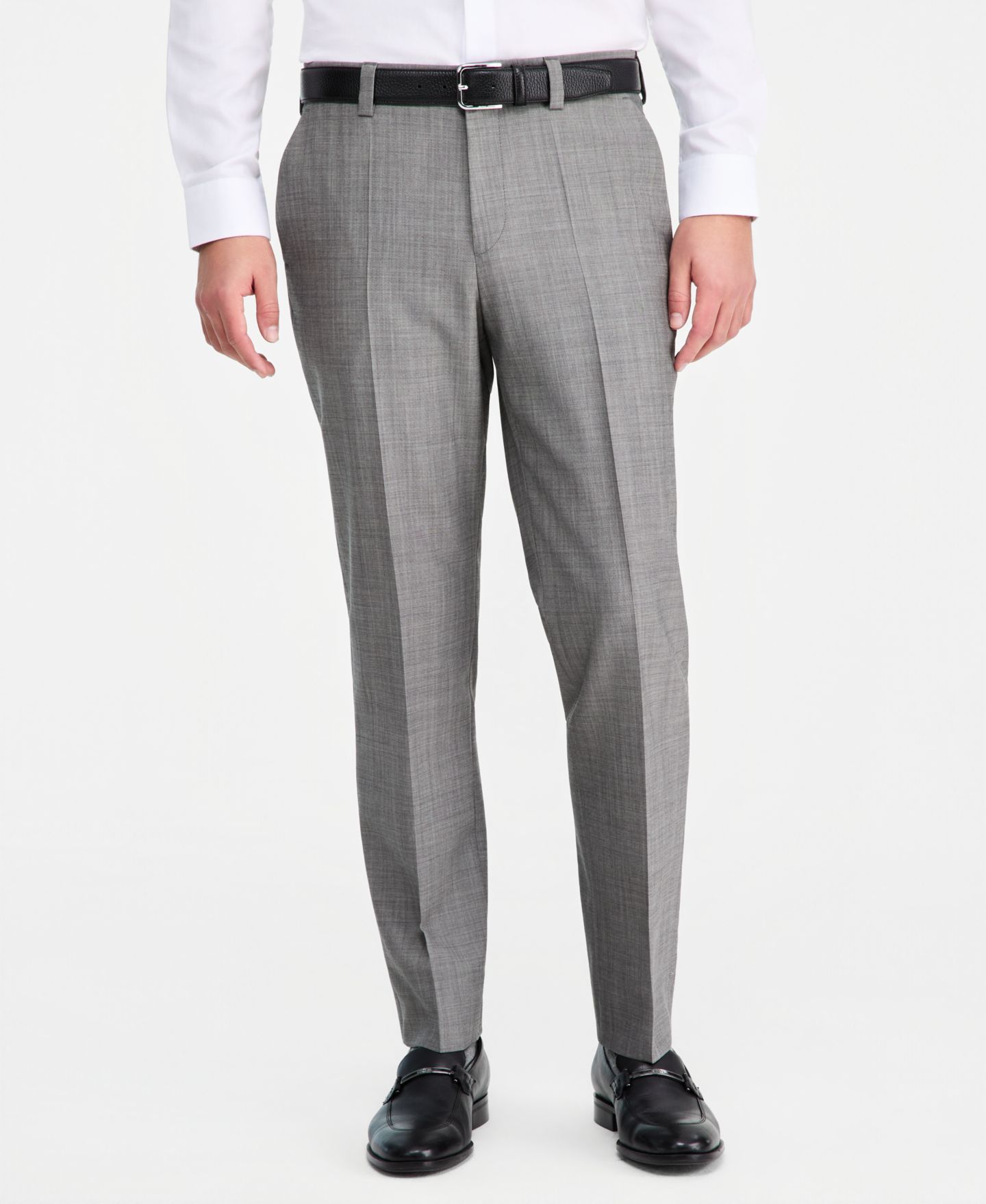 Мужские брюки Hugo Boss Modern-Fit Suit Separate Trousers, цвет: Тёмный серый — фото 3