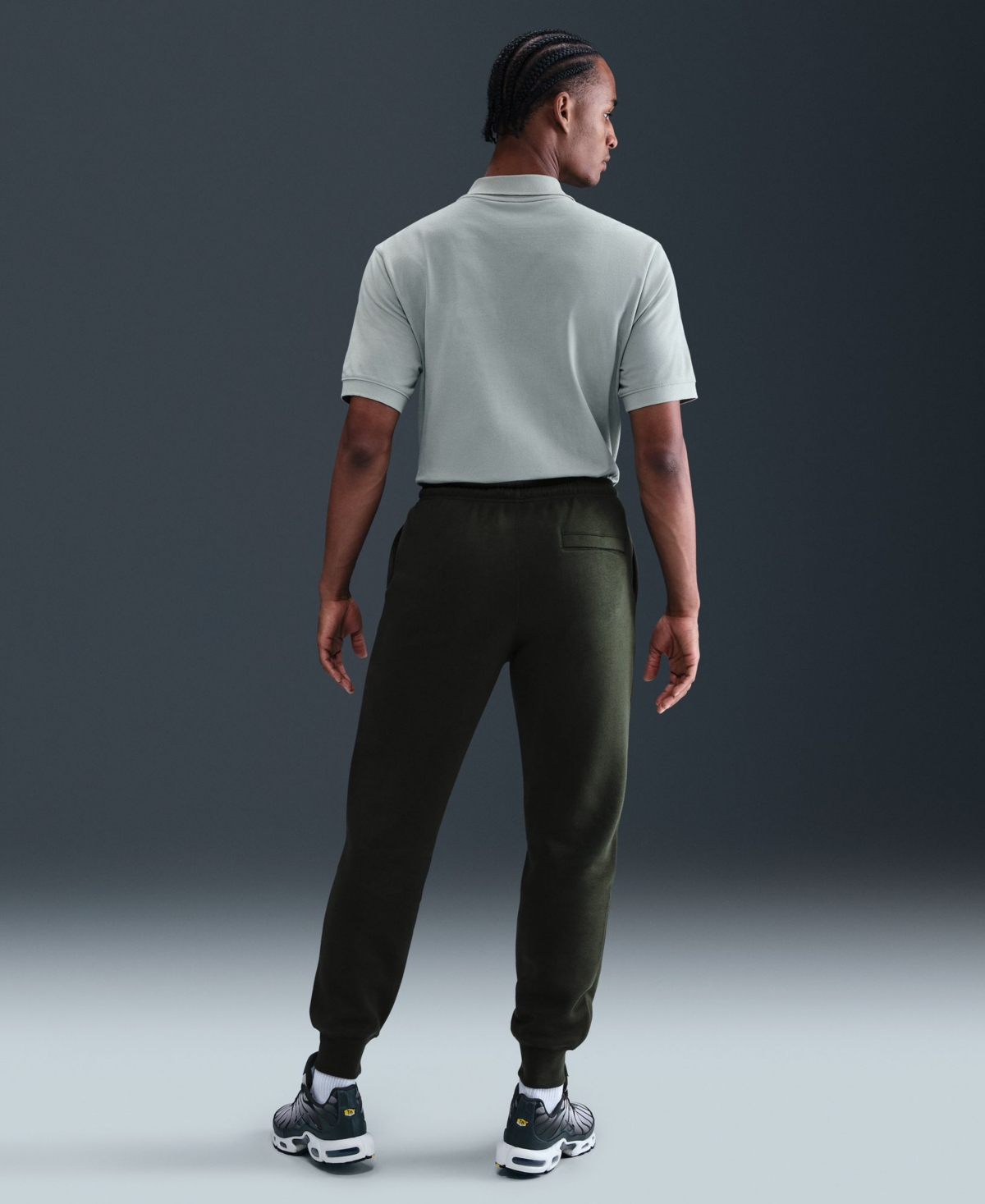 Nike Club Men's Fleece Drawstring Joggers Pants In Black