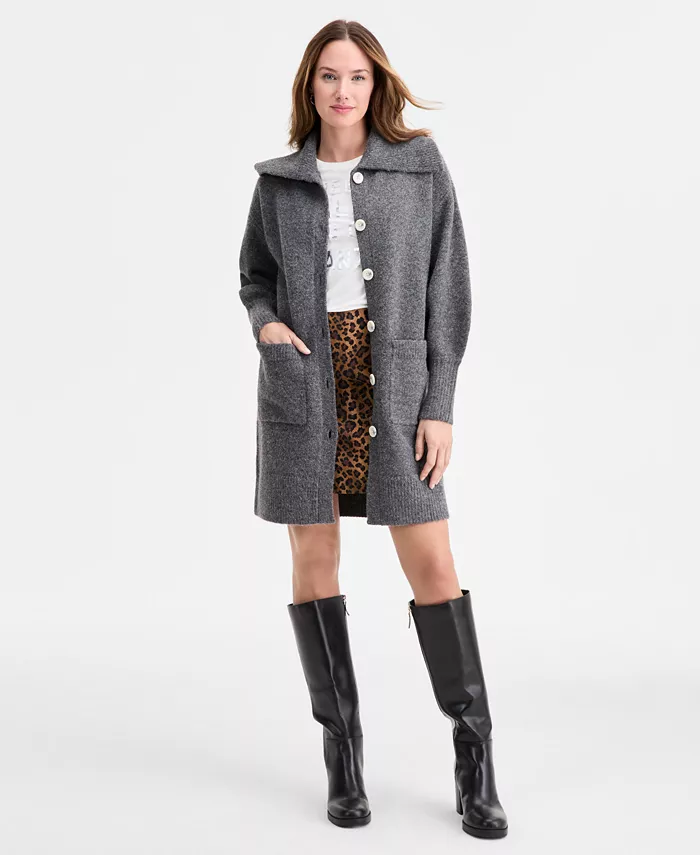 Women's Collared Duster Cardigan